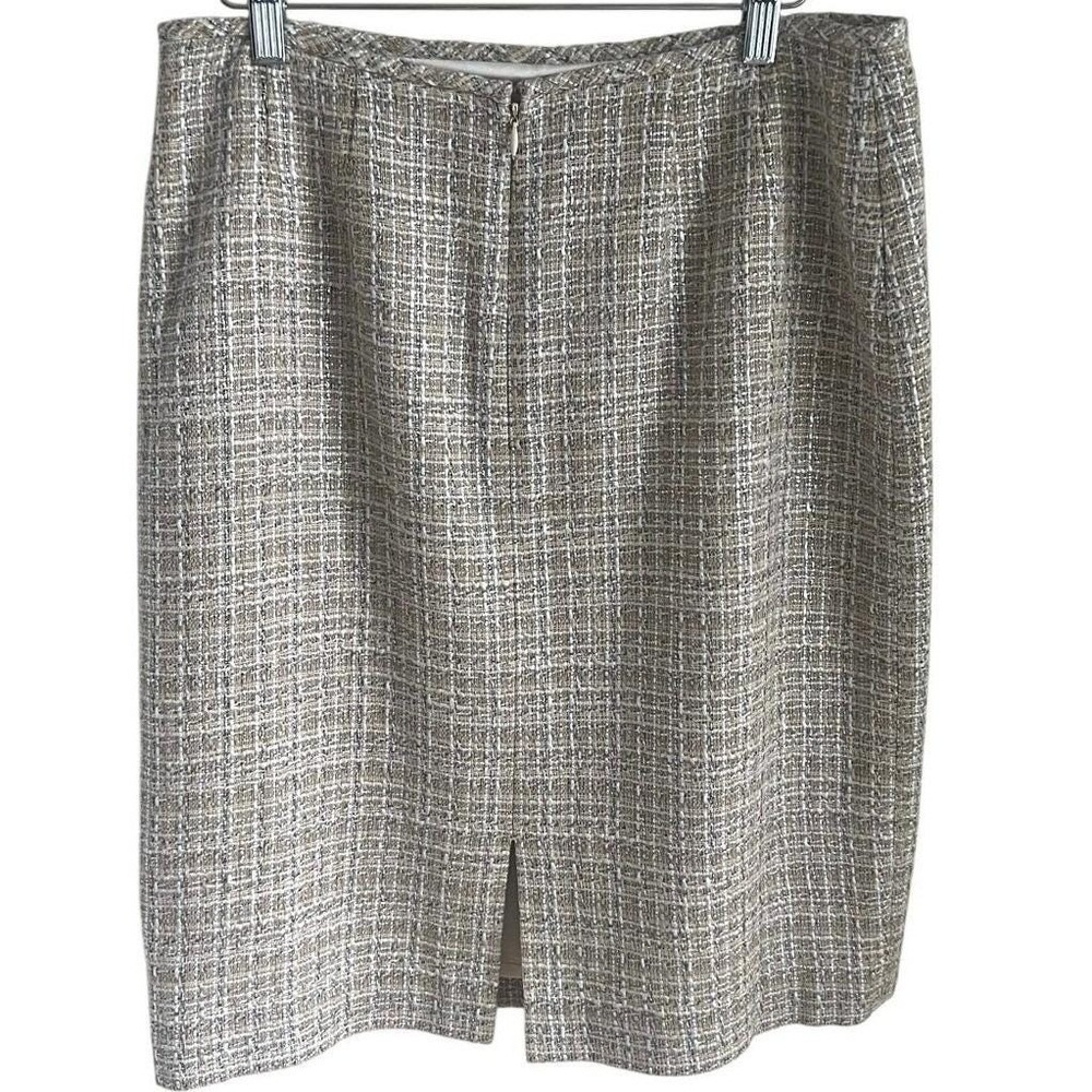 Preston &‎ York Tweed Pencil Skirt 8 Y2K Office Siren - Picture 3 of 7